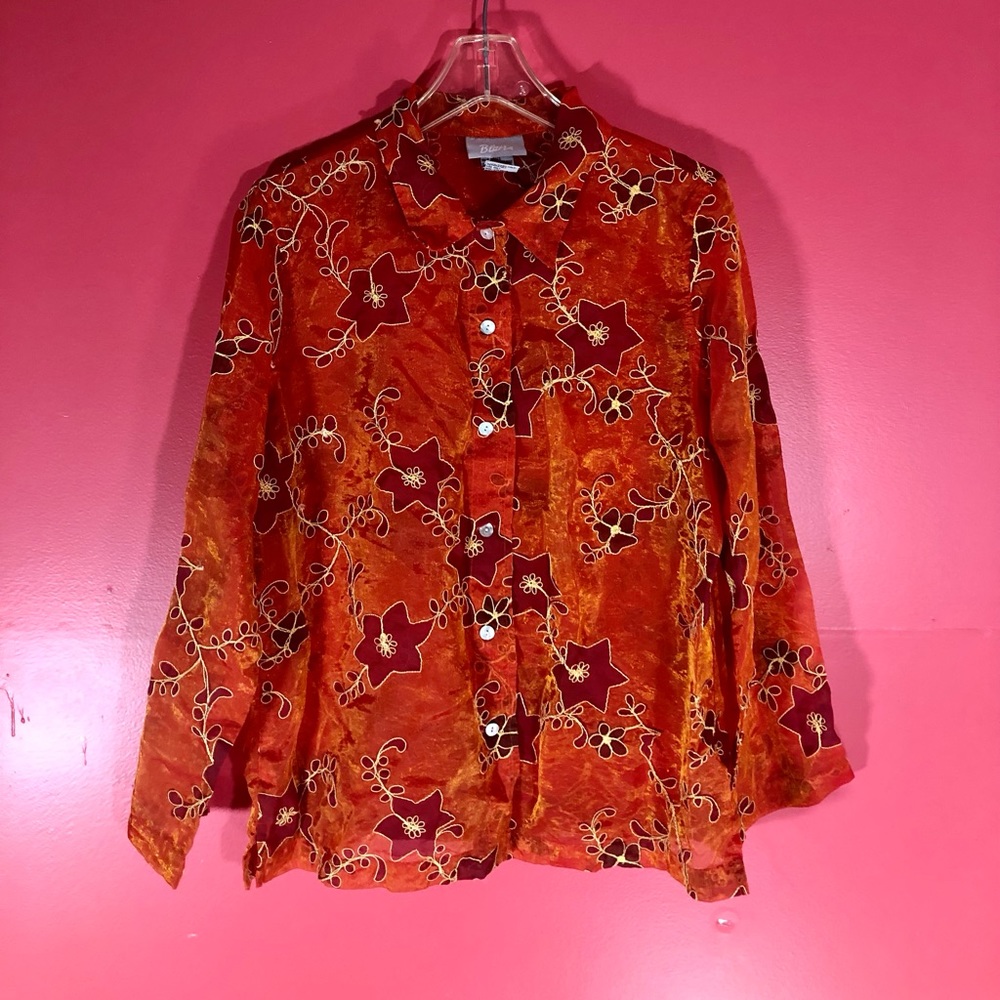 Vintage Orange Blair Top WOORD4